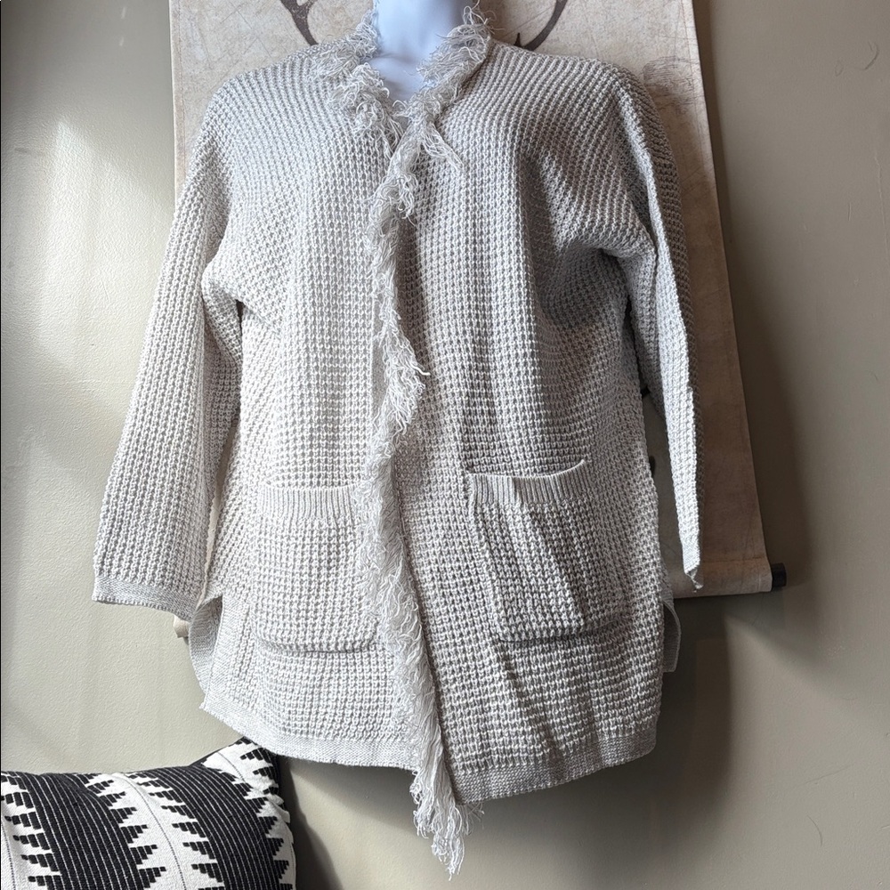 Maurices Cream Textured Cardigan